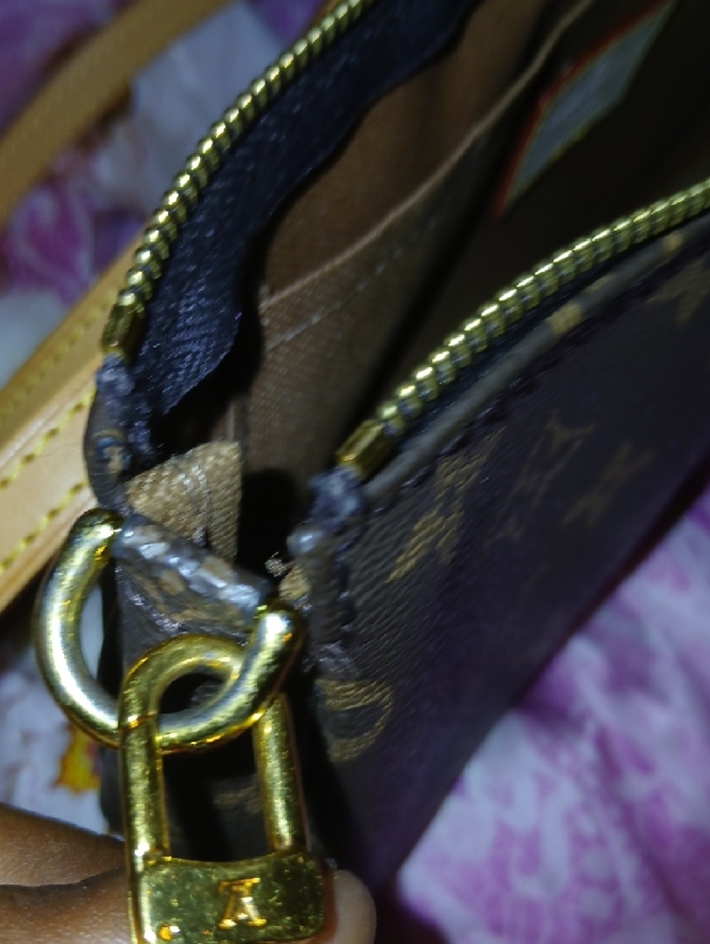 Louis Vuitton Monogram Canvas Crossbody Bag in Brown and Tan - Picture 9 of 16